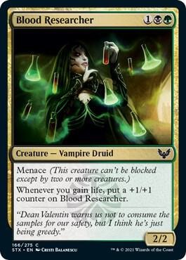 Blood Researcher 166 Strixhaven: School of Mages Foil Magic: The Gathering