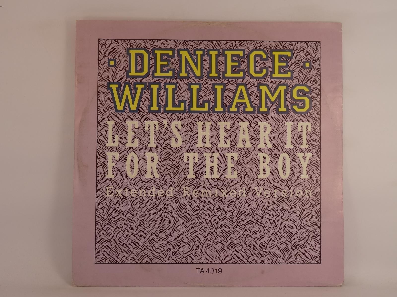 DENIECE WILLIAMS LET'S HEAR IT FOR THE BOY (261) 2 Track 12" Single plus Picture