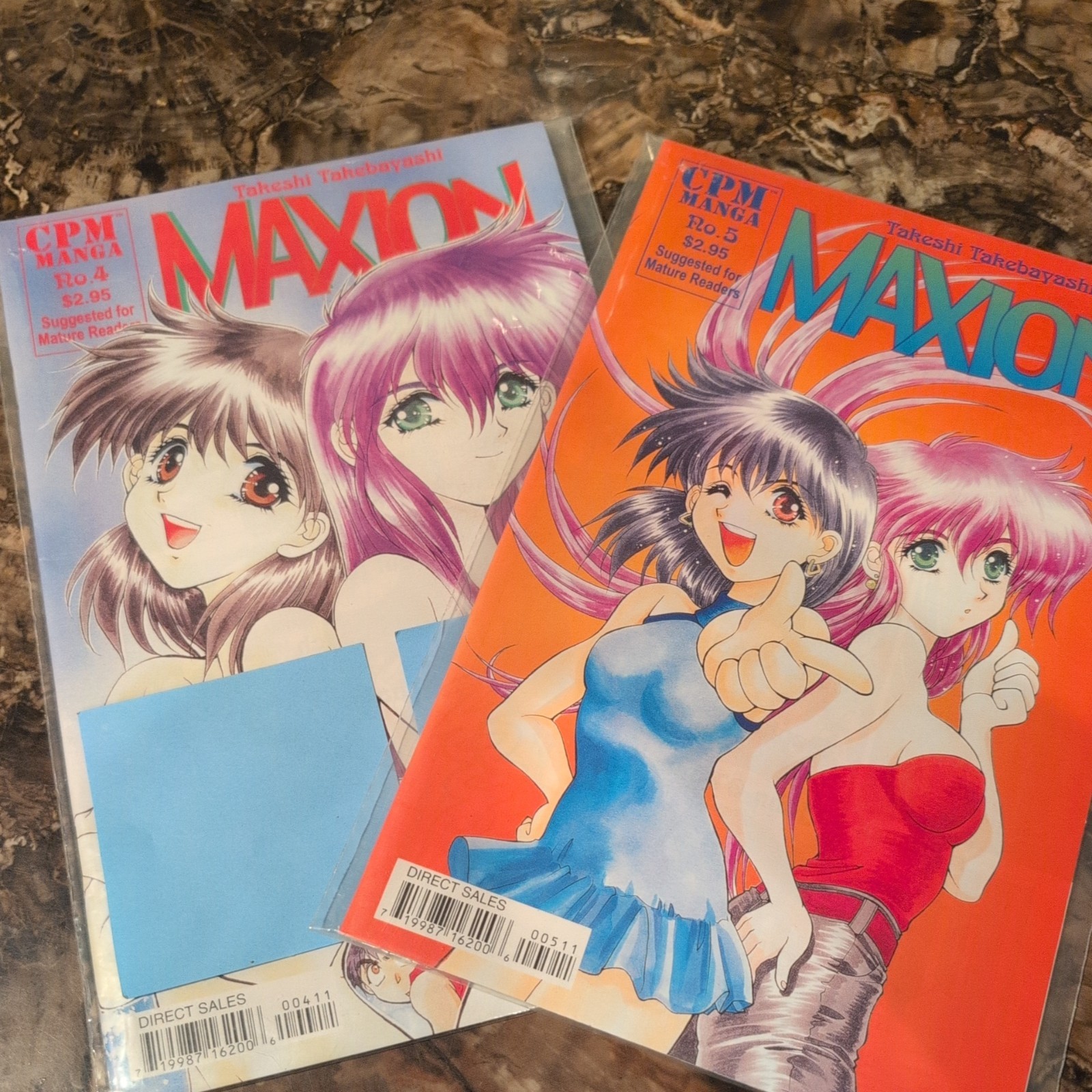 Maxion Manga Vol 4 e 5 - CPM Manga, vintage anni 90, solo adulti