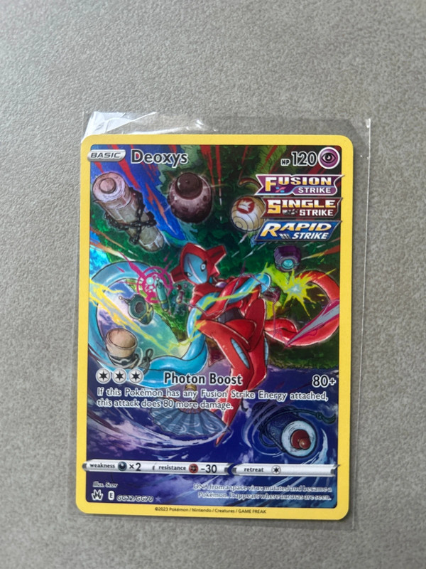 Deoxys pokemon card