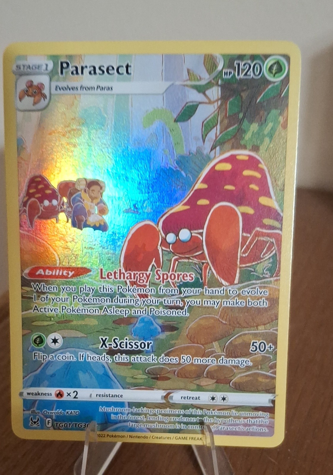 Parasect TG01/TG30 Swsh11: Lost Origin Trainer Gallery Holo FAST SHIPPING 