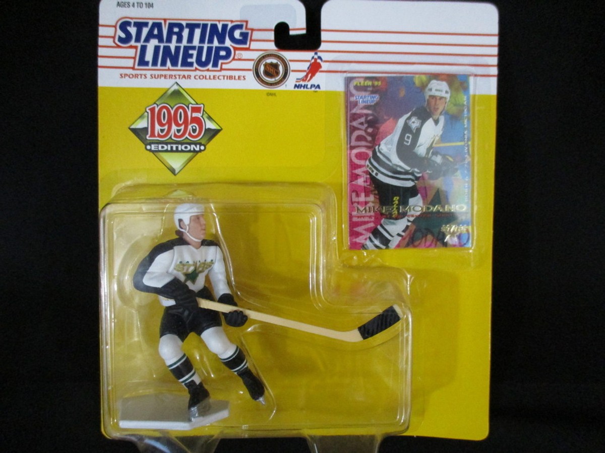 Figurina Mike Modano 1995 - In confezione con cartoncino Fleer - mai aperta - ottima