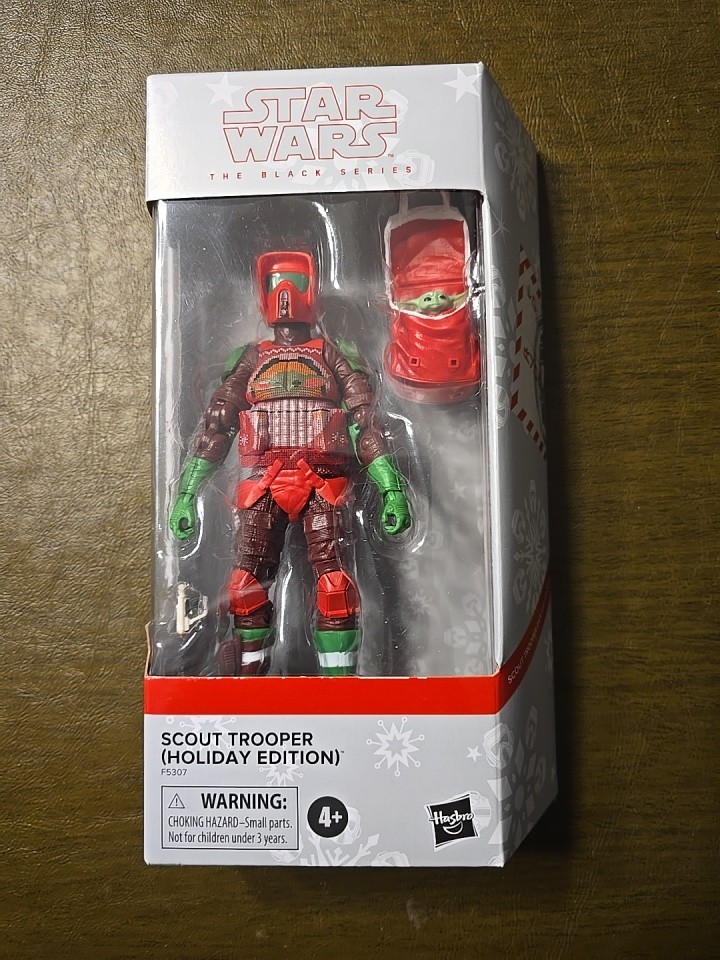 NIB STAR WARS Black Series SCOUT TROOPER & GROGU Holiday Edition Factory Sealed