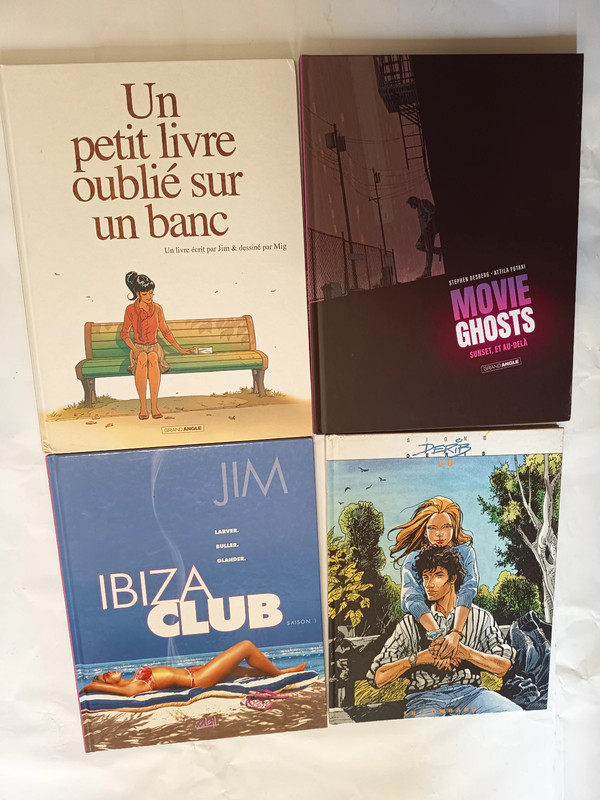 Lot de 4 BD Un petit livre oublié, Movie Ghost, Ibiza, Jo
