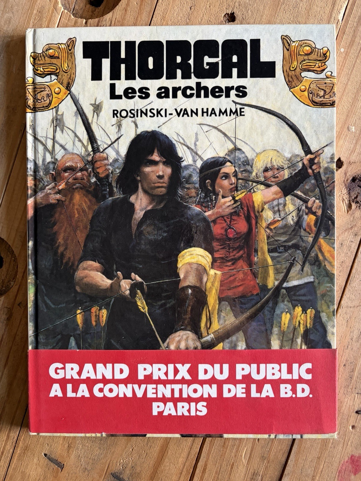 Rosinski Van Hamme Thorgal T9 Les archers 1984 FR + Bandeau Grand Prix du Public