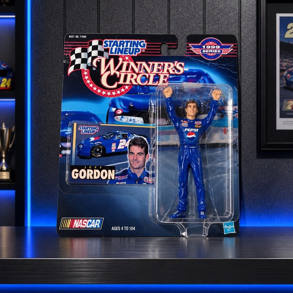 Figurina 1999 Winner's Circle Starting Lineup Jeff Gordon #24 Pepsi NASCAR sigillata