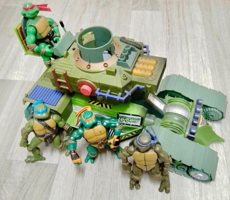  Sewer Lid Launcher TMNT & 4 Turtles MICHELANGELO, LEONARDO, DONATELLO & RAPHAEL