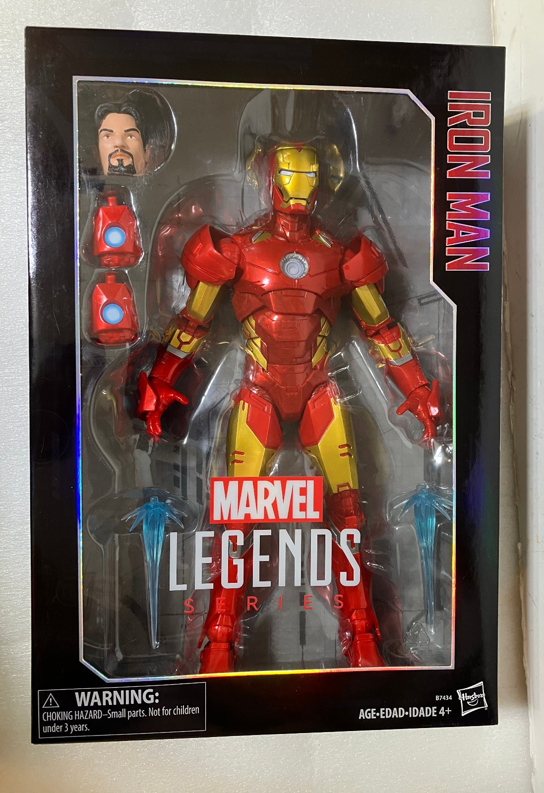 Marvel Legends Series Modellino Iron Man 12 pollici Avengers Nuovo con scatola Hasbro