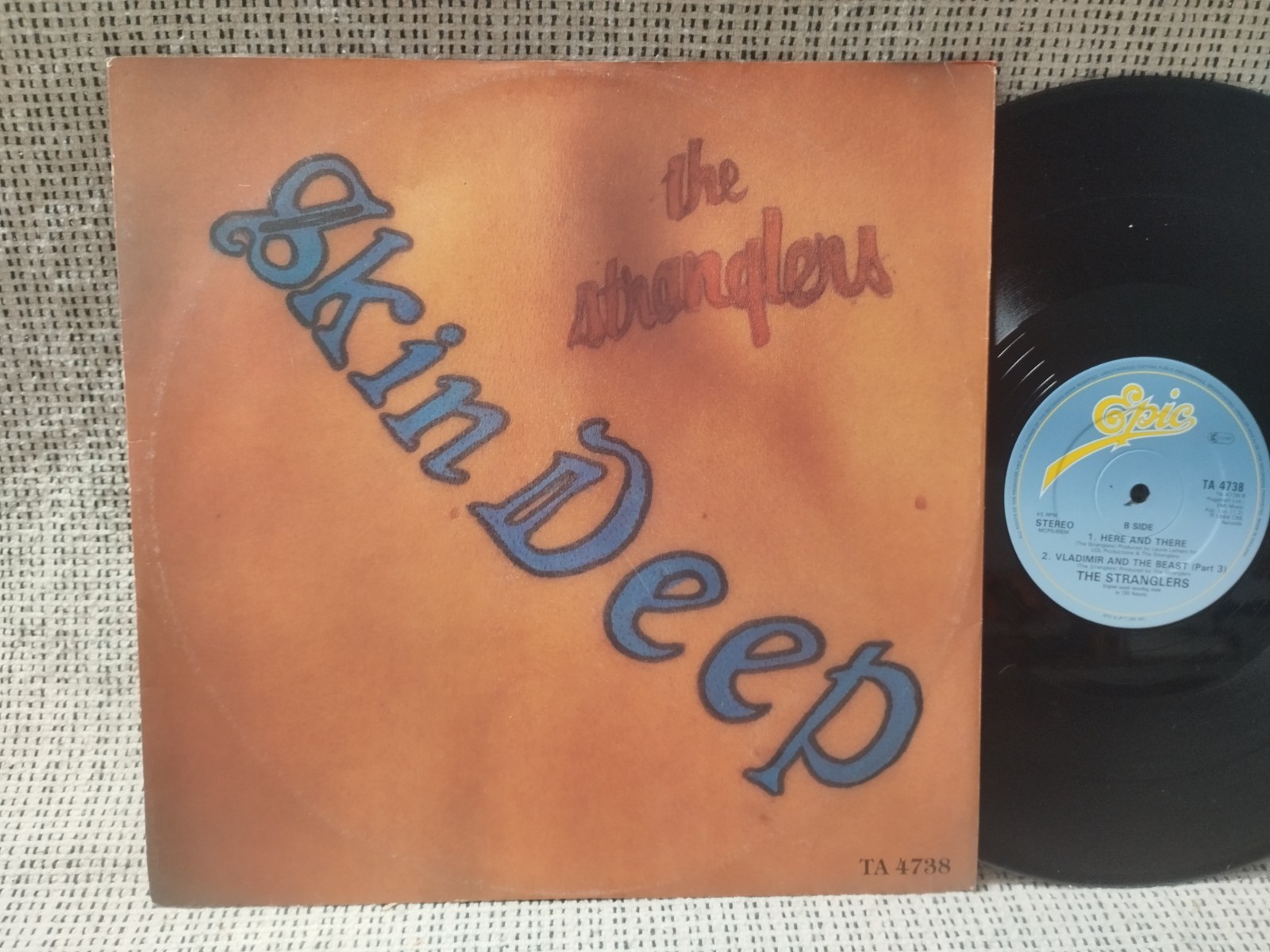 The Stranglers, Maxi 12", Skin deep, 3 titres, UK 84  EX  