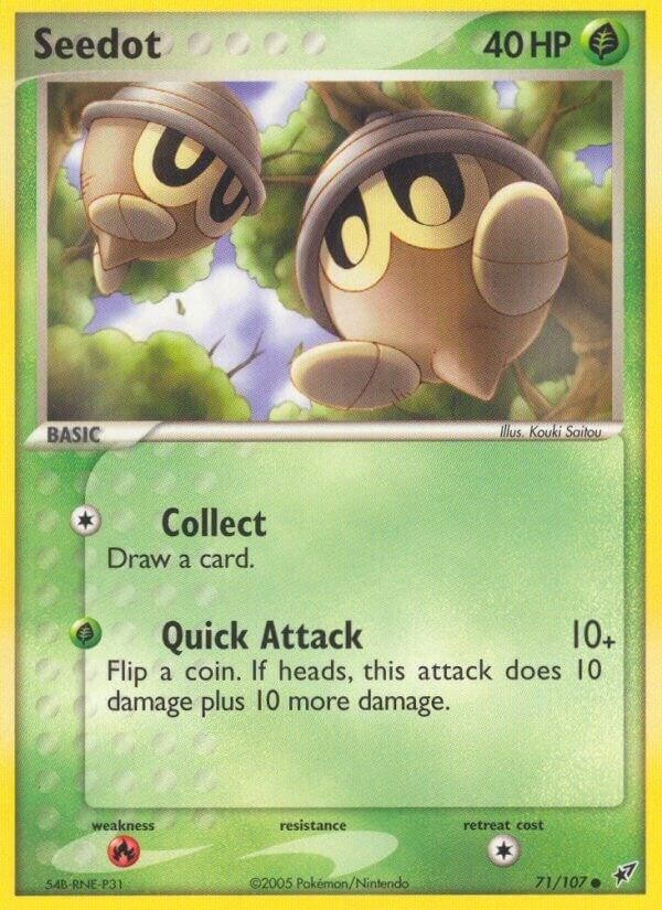 Seedot 71/107 Common Deoxys Pokemon Lightly Played