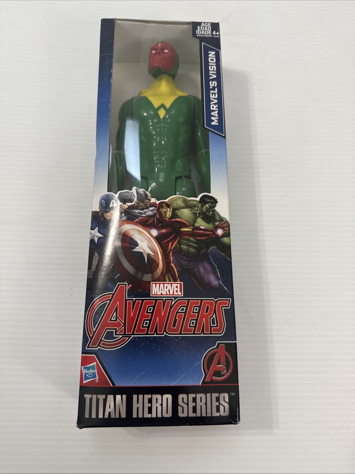 Marvel Titan Hero Series Vision Action Figure Avengers nuovo con scatola scatola usura