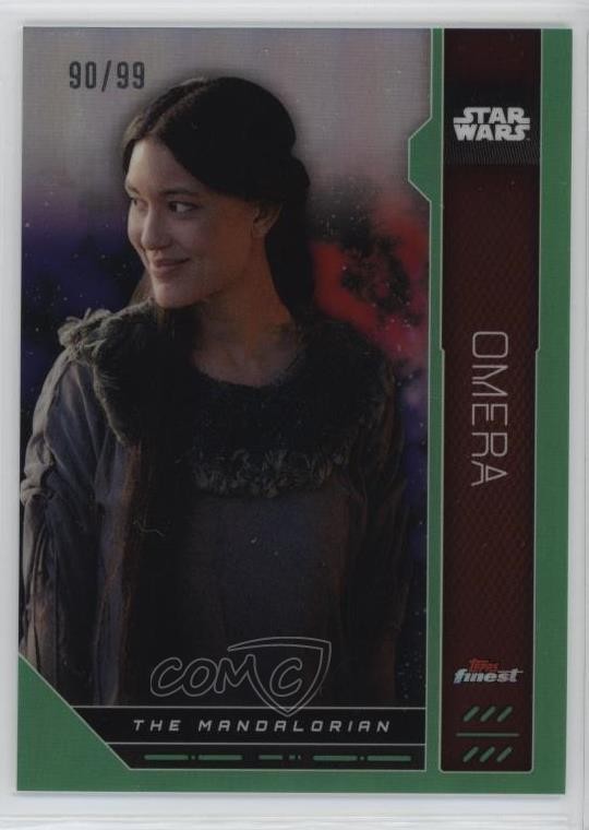 2023 Topps Finest Star Wars Green Refractor 90/99 Omera #FN-93 z7j