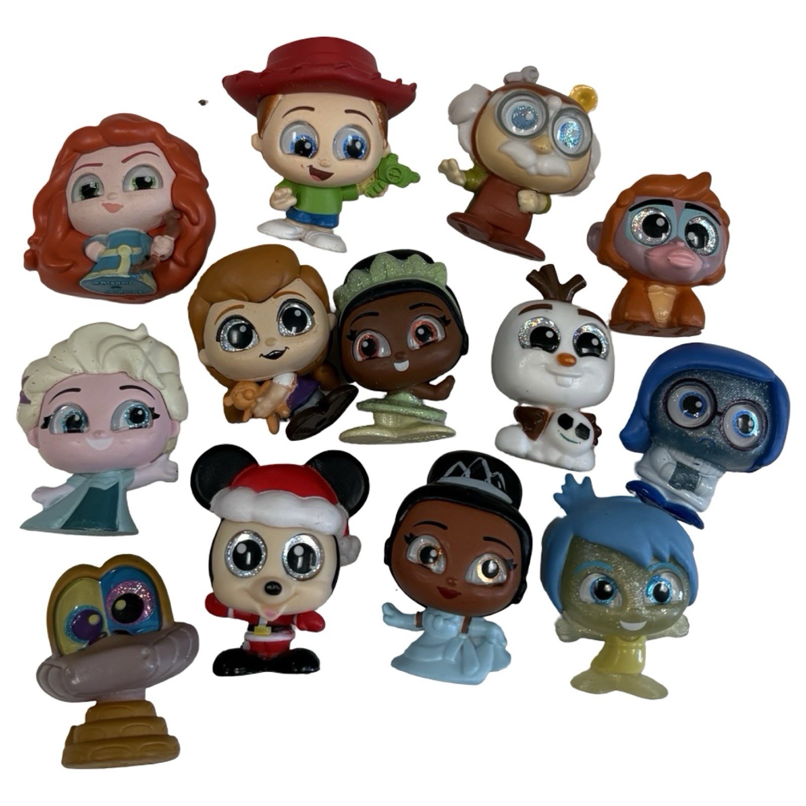 Lotto misto di 13 minifigure giocattoli Disney Doorables