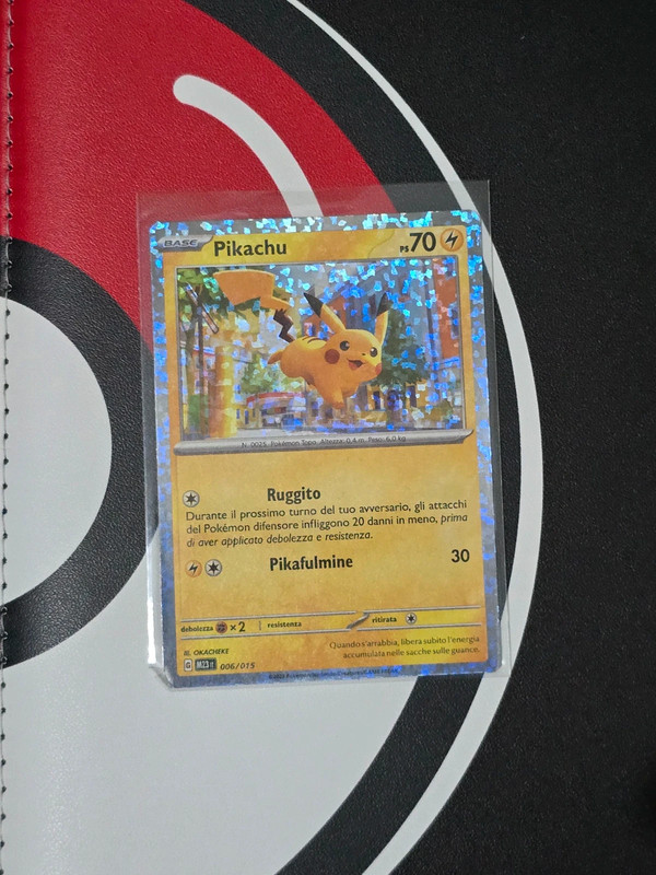 Carta Pokemon Pikachu Holo 006/015 McDonald's 2023 ITA