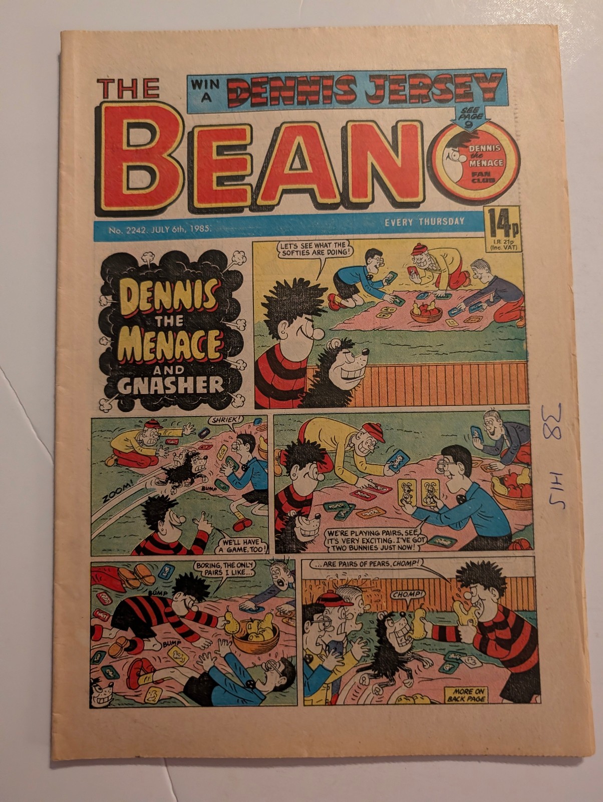 Beano Comic No 2242, July 6th 1985.