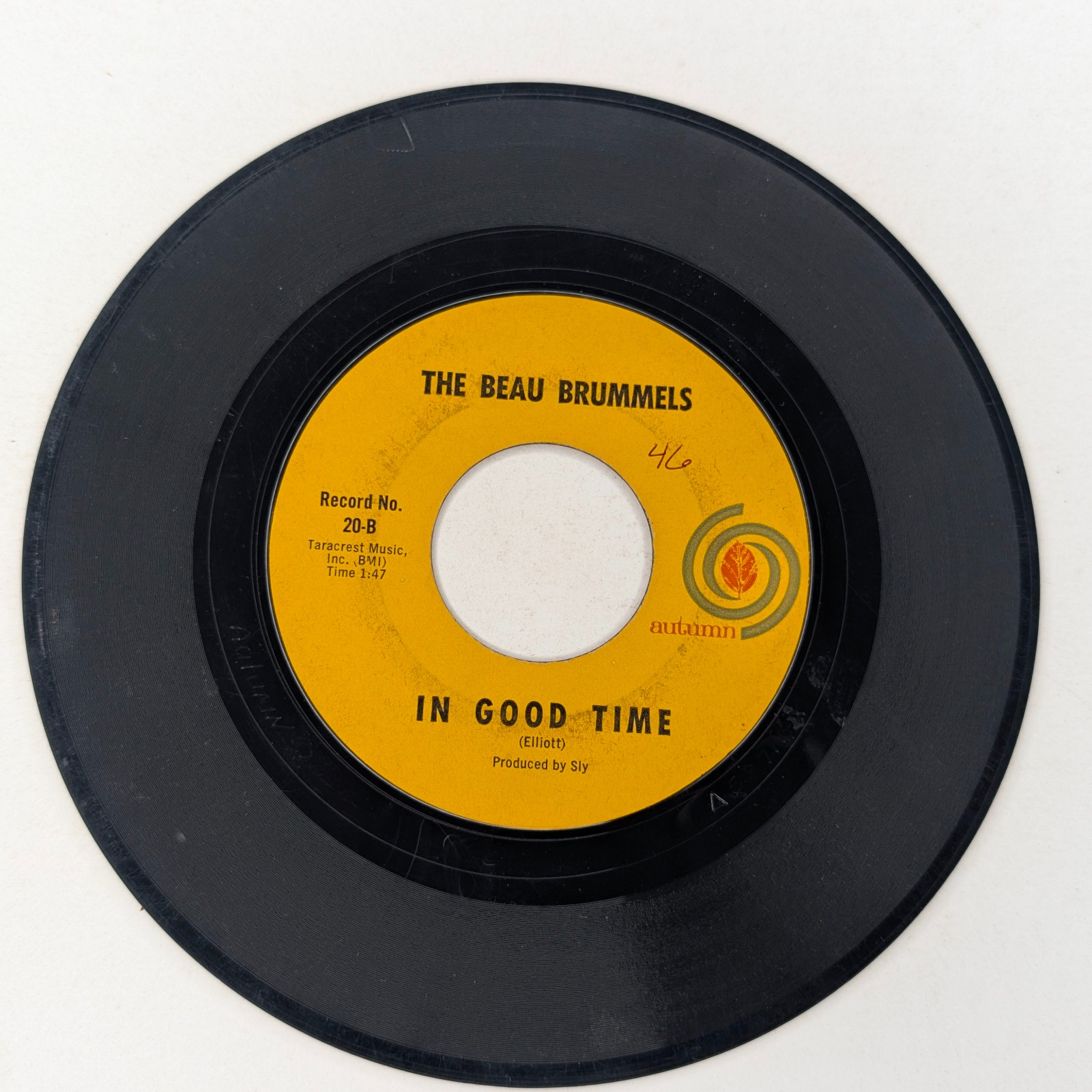 1965 Beau Brummels Don't Talk To Strangers / In Good Time Autumn 20 45 RPM Rock