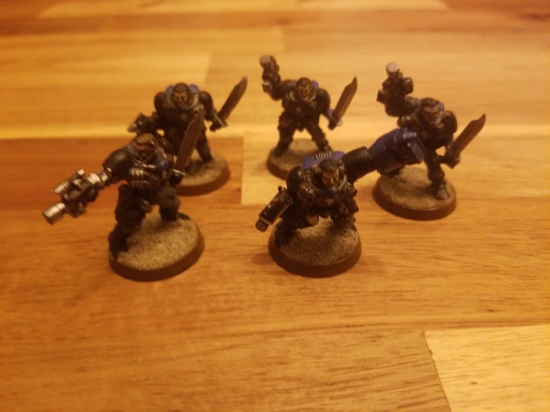 5 scouts space marines metal