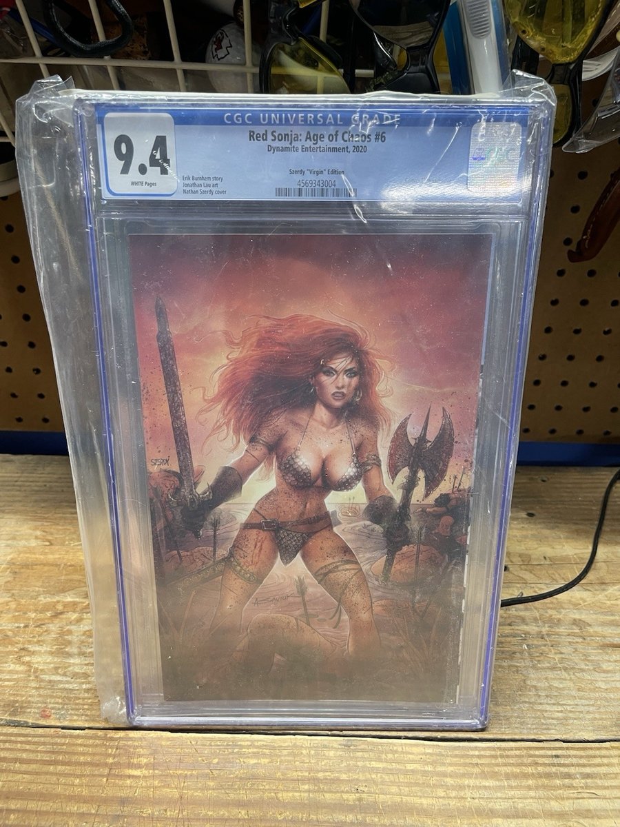 Red Sonja Age Of Chaos #6 Comics Elite Nathan Szerdy copertina esclusiva CGC 9,4 NM