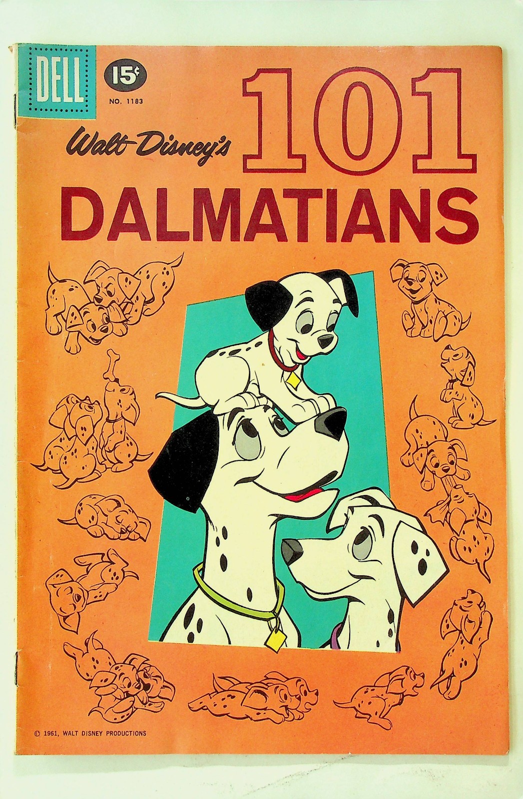 Quattro colori #1183 - Le 101 Dalmazioni di Walt Disney (marzo 1961, Dell) - molto belle
