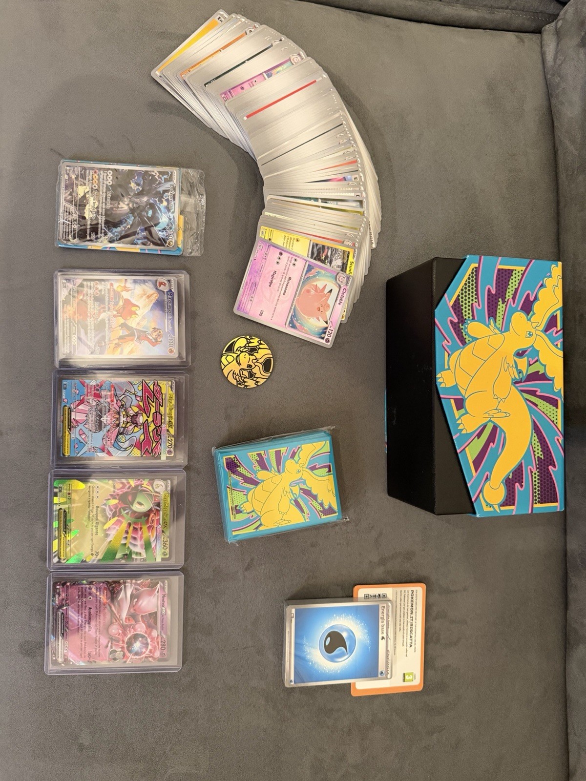 Pokémon Ascesa Eroica (BOX APERTO) – Charizard X ex, Mewtwo, Diancie + Zekrom