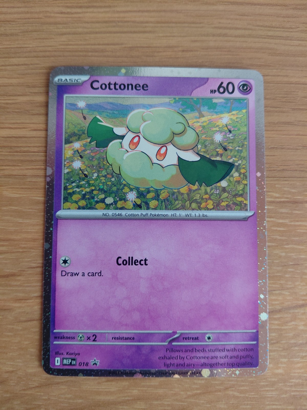 Pokemon TCG - Cottonee [Cosmo Holo] (018) MEPromo