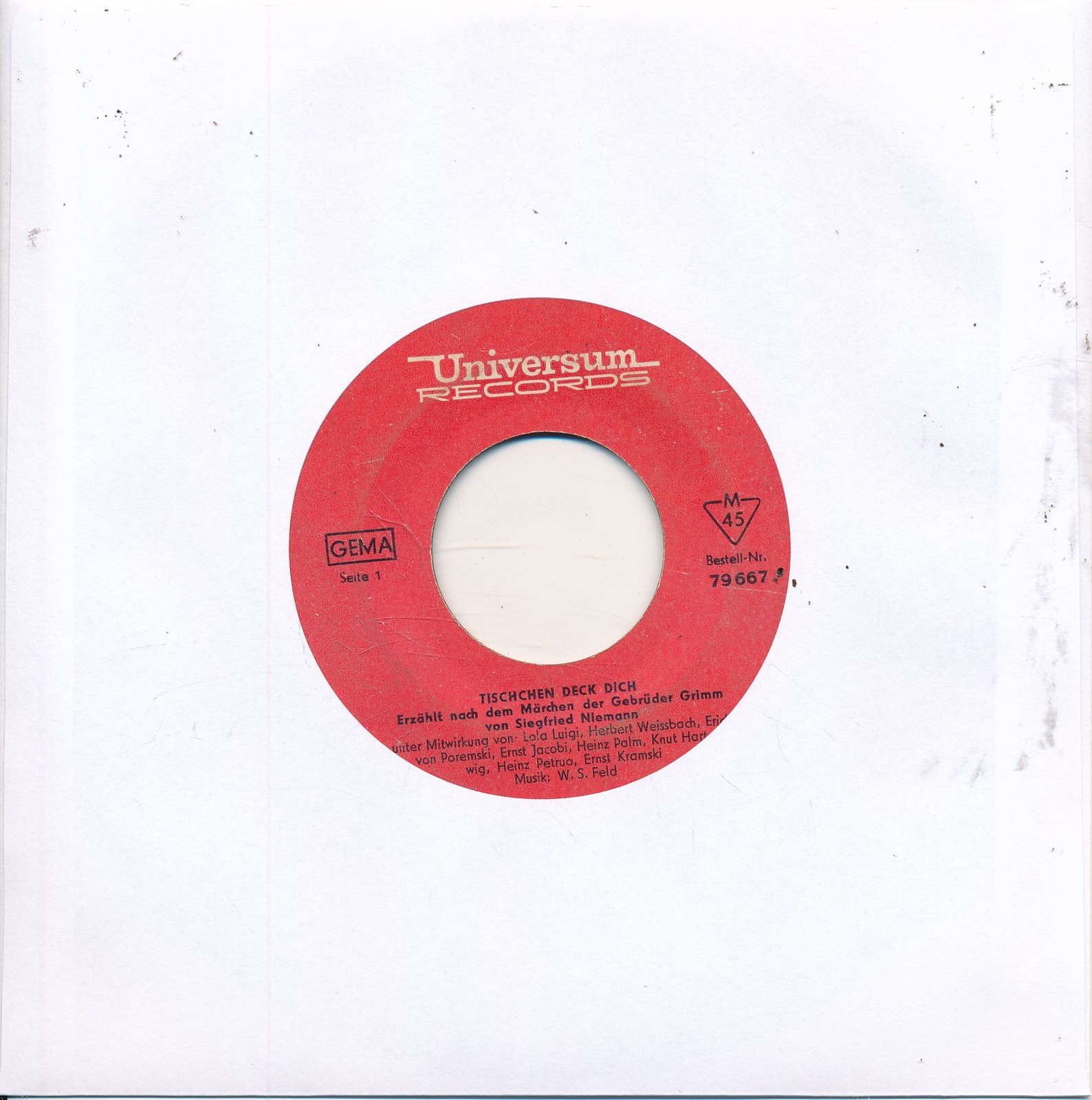 Tischlein deck dich - Gebrüder Grimm Märchenplatte - LC Single 7" Vinyl 247/08