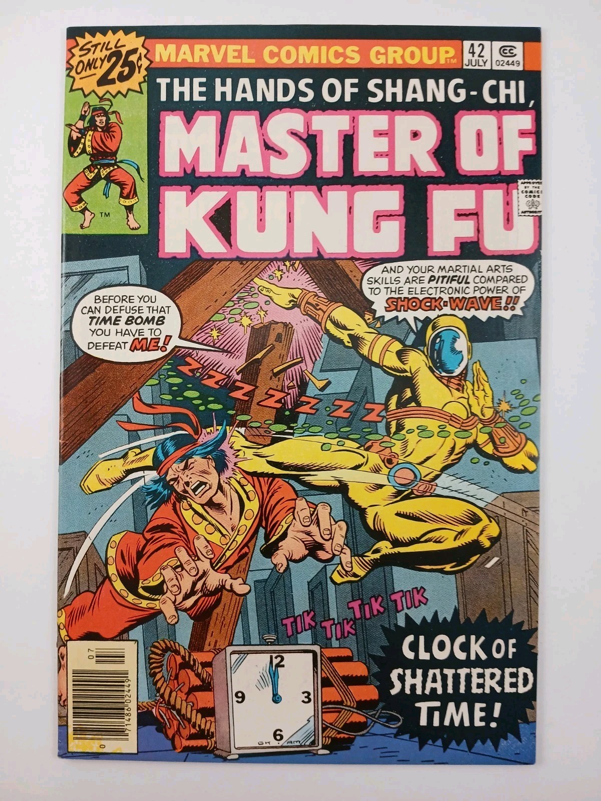 Master of Kung Fu #42 VF+ 8.5 (Marvel 1976) 1st appearance of Shock-Wave