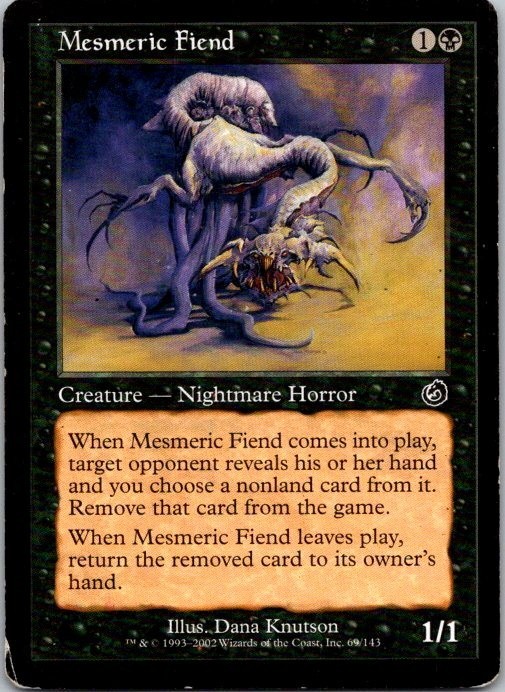 Lot of 3 Mtg Magic The Gathering Mesmeric Fiend Torment See Scans 