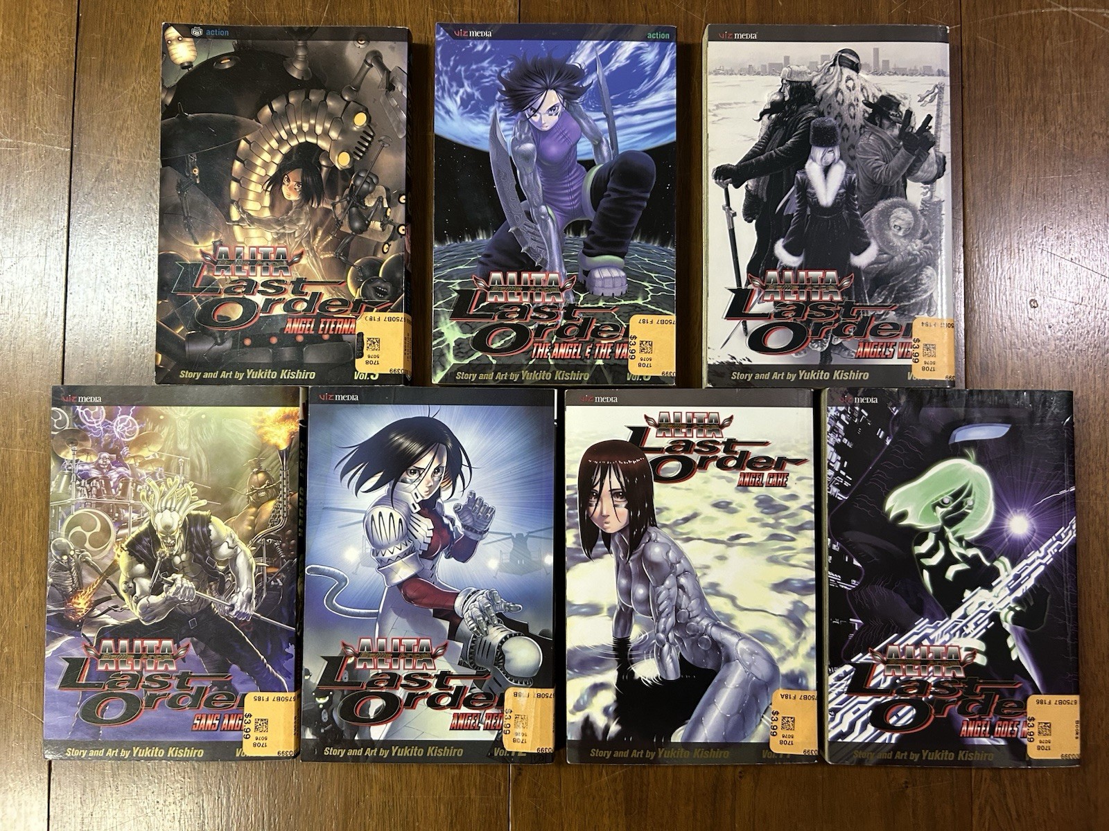 Battle Angel Alita Last Order -lot 3 6 8 10 11 12 13 Manga Viz
