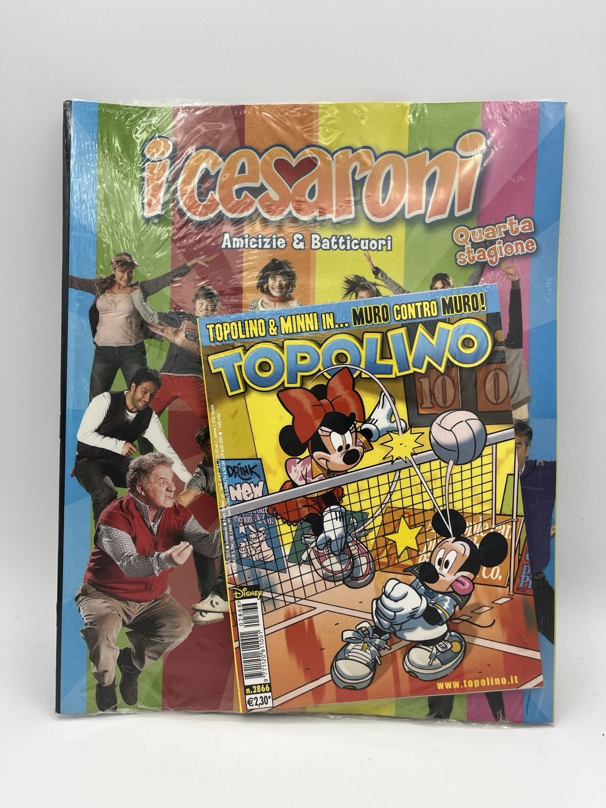 Topolino 2866 Blisterato con album di Figurine I Cesaroni