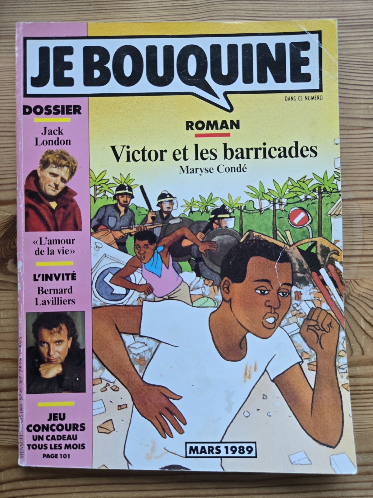 REVUE JE BOUQUINE N°61 mars 1989 marcelino truong  sandron isard wasterlain 