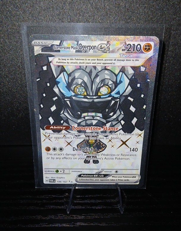 Cornerstone Mask Ogerpon ex 199/167 Sv06: Twilight Masquerade Holo