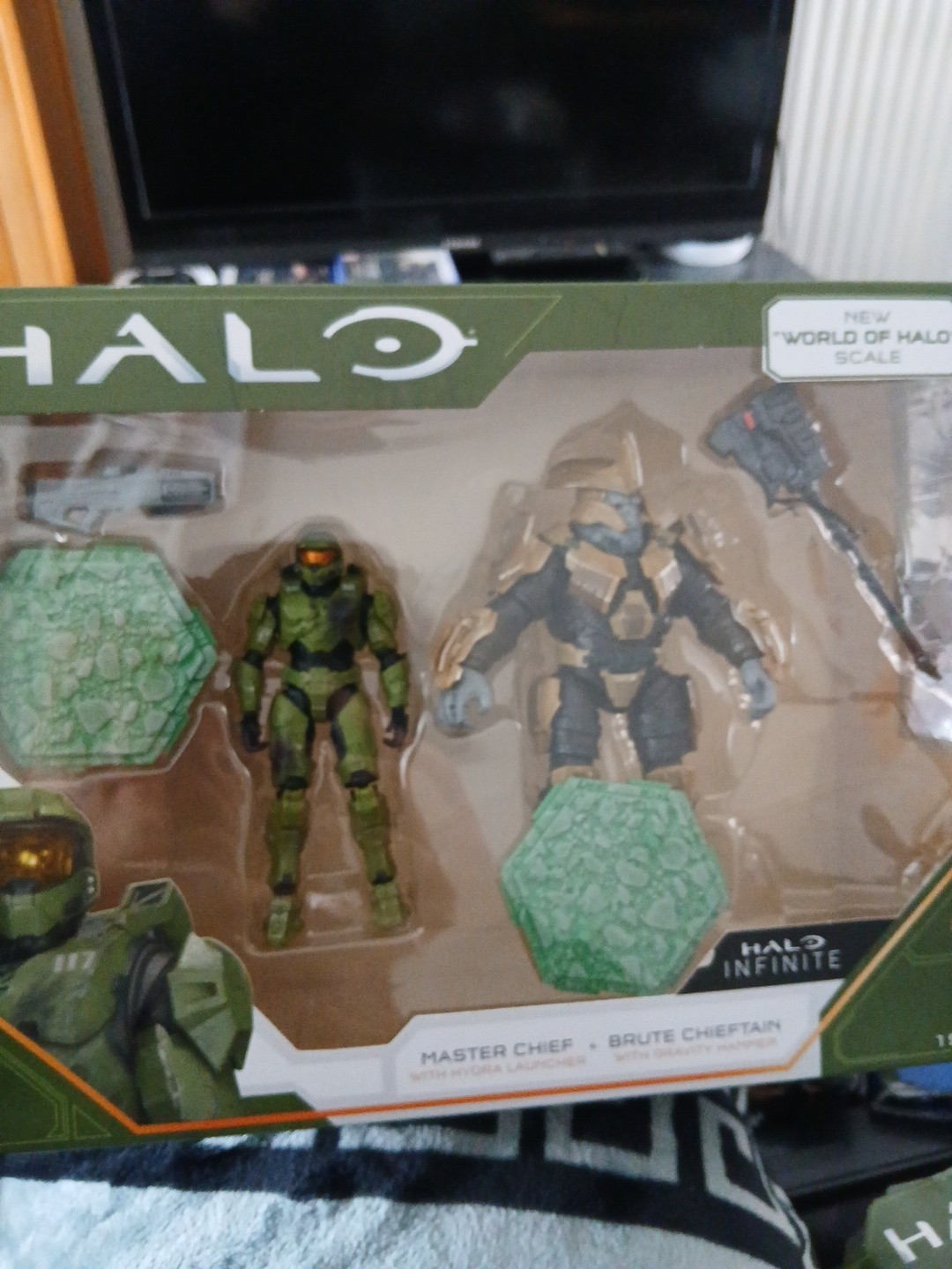 Halo Infinite 2 Figure Pack Master Chief e Brute Chieftain