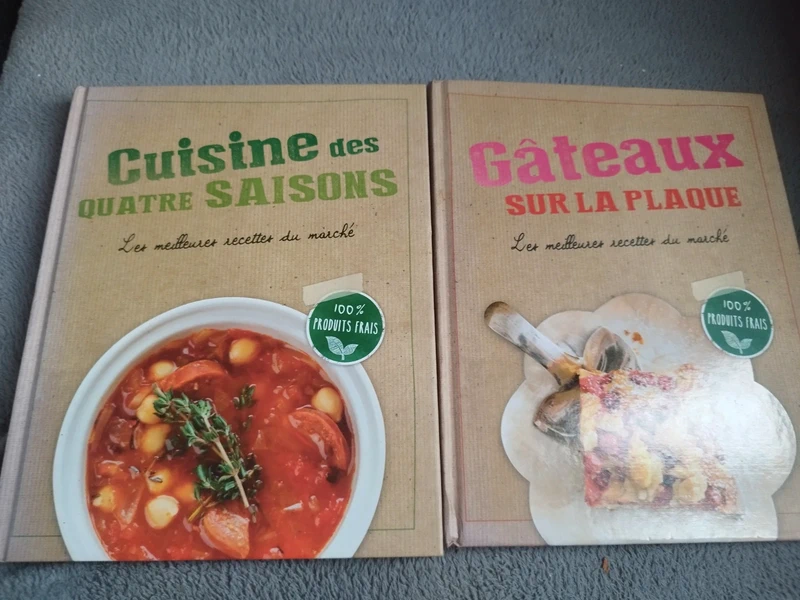 Lot de 2 très beaux livres cuisine