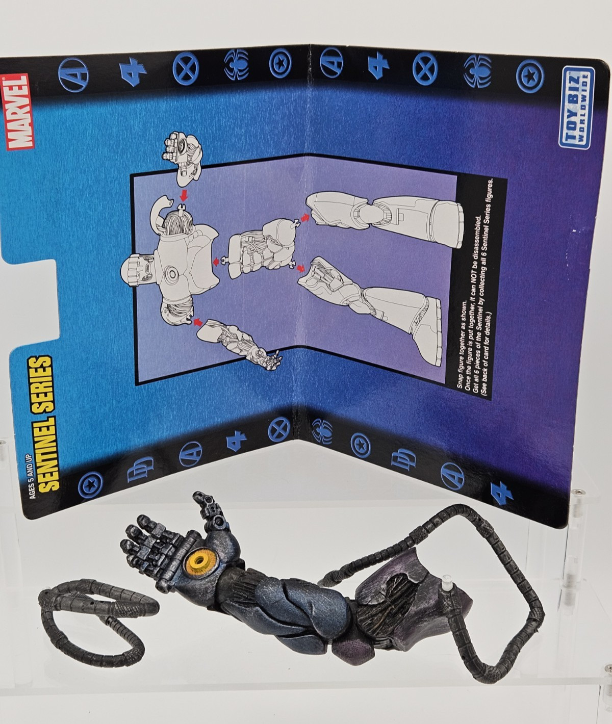 Vintage 2005 Toybiz Marvel X-Men BAF SENTINELLA BRACCIO DESTRO + TENTACOLI (Pantera Nera) 