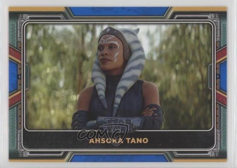 2022 Topps Star Wars The Book of Boba Fett Blue Ahsoka Tano #77 2xw