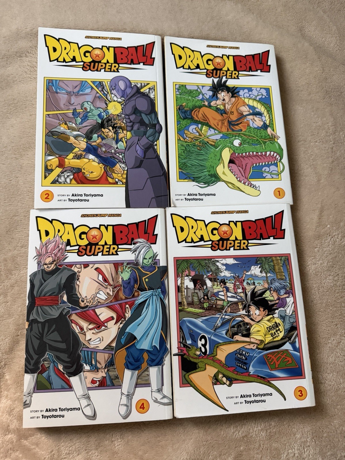 Dragon Ball Super Vol 1-4 Book Set Manga 