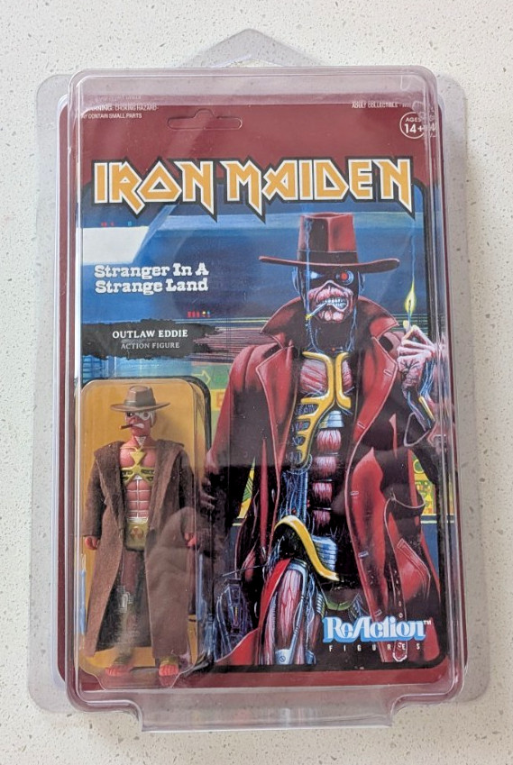 Iron Maiden - Stranger in a Strange Land -2019 Super7 -Custodia protettiva -Non perforata