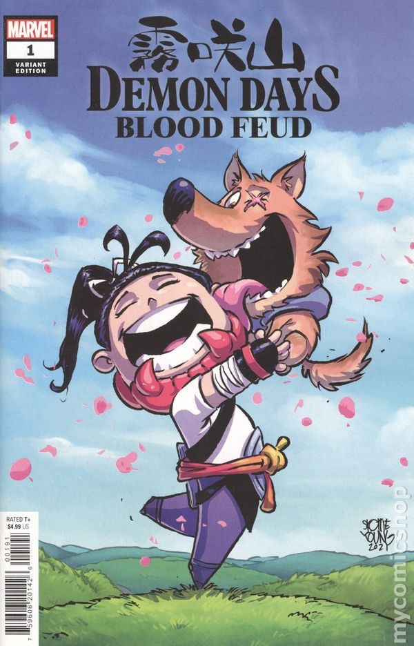 Demon Days Blood Feud 1I Young Variant VF 2022 Immagine Stock