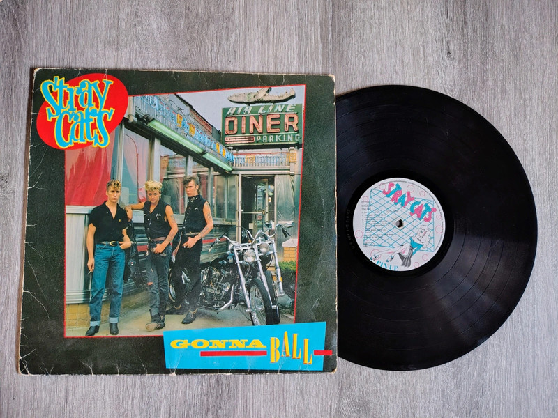 LP 33 T stray cats  album rockabilly 1981