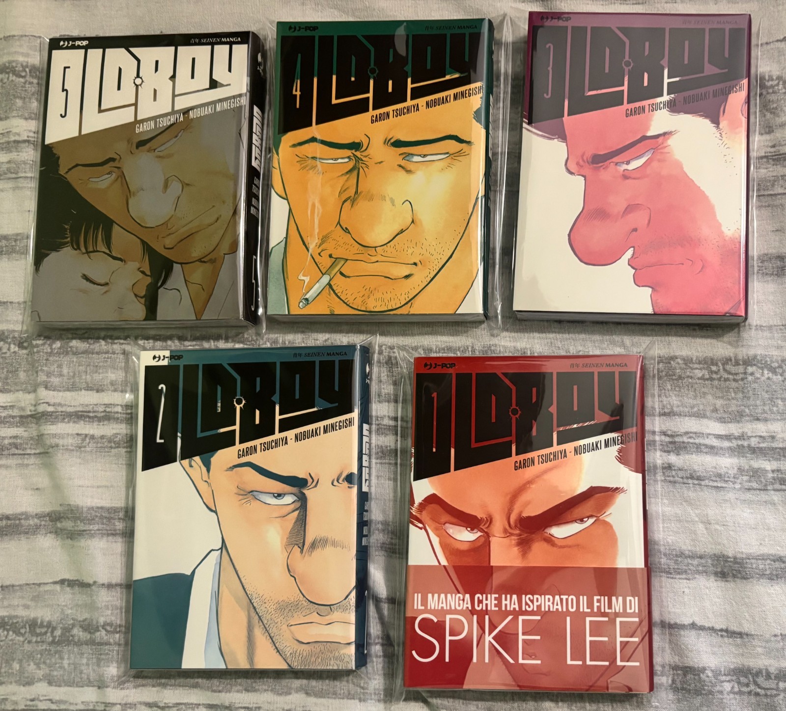 Old Boy 1-5 con sovra copertina J-Pop manga 2013 SERIE COMPLETA COME NUOVI -15%