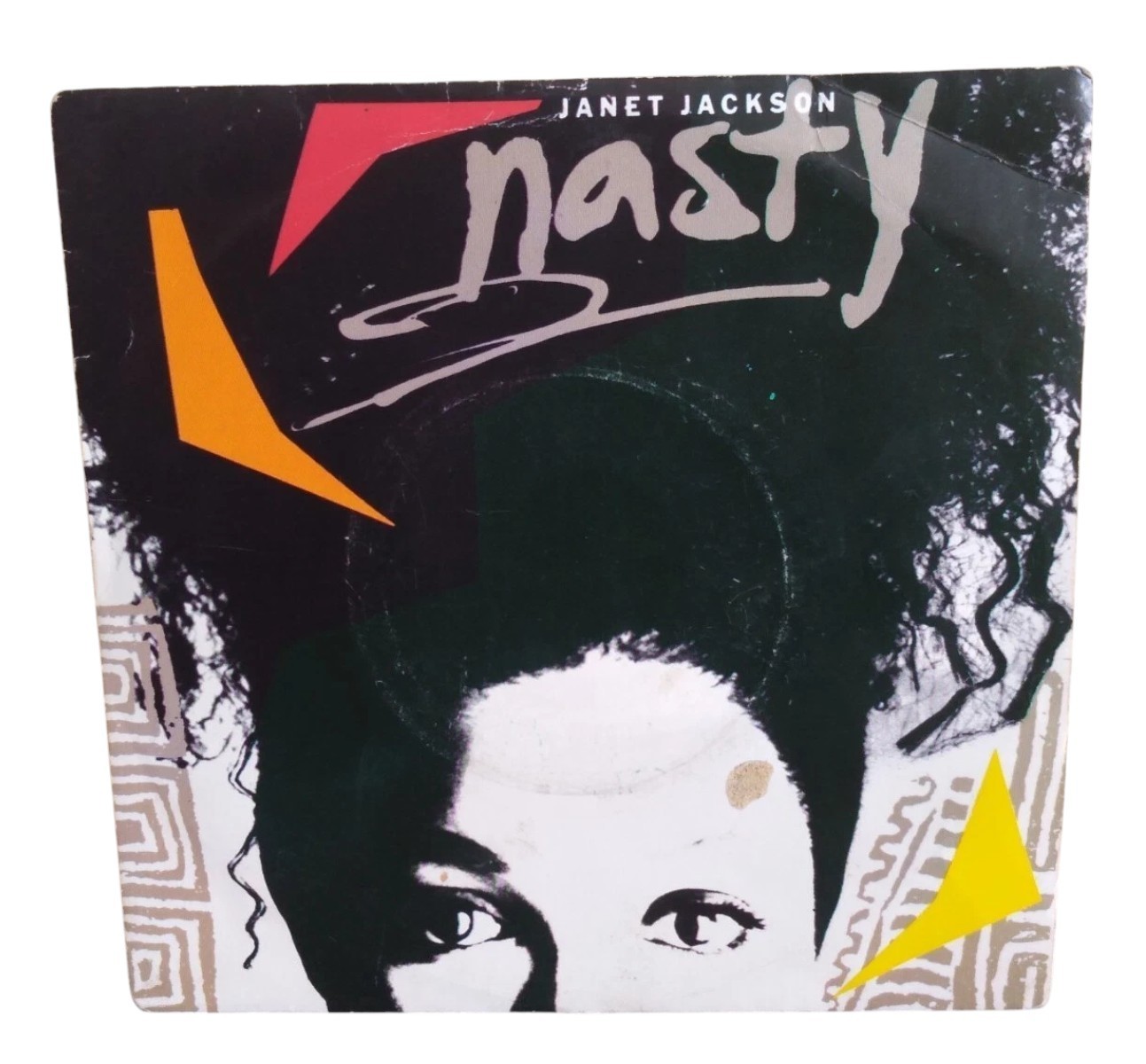 Vinyle 45T Janet Jackson Nasty 1986 A&M Records Disque TBE Pochette BE Pop Rock
