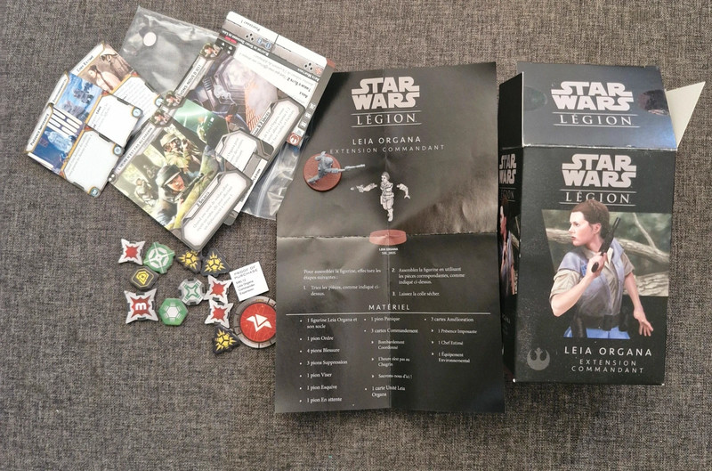 Figurine star wars legion leia organa