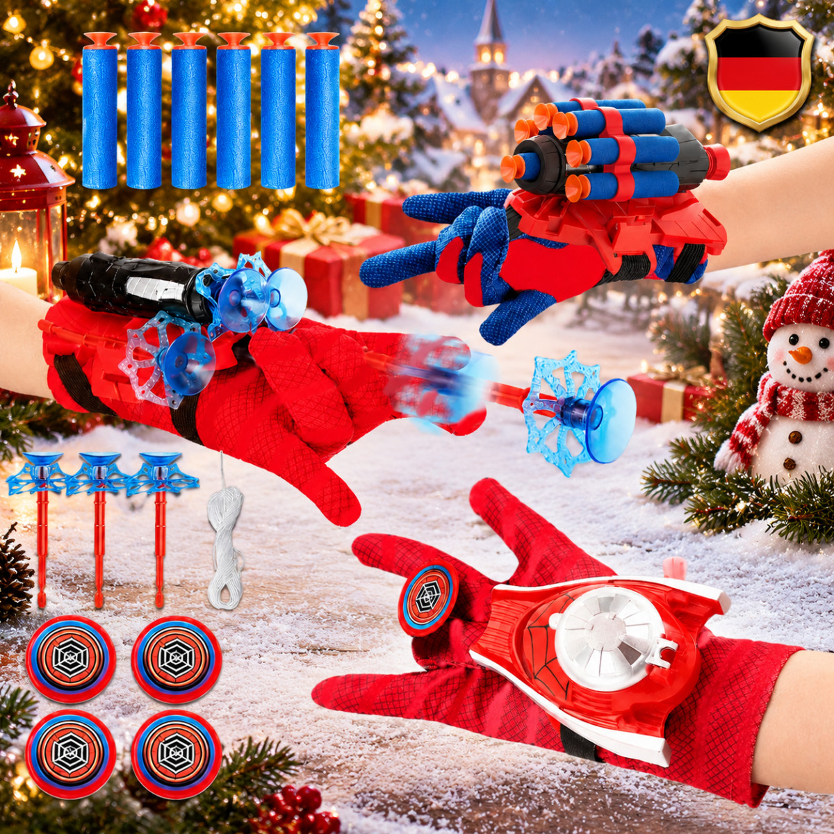 2026 Spiderman Web Shooter Netzwerfer Spinnennetz Waffe verbesserte Version