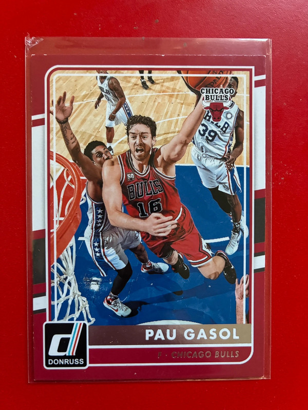 Carta Pau Gasol - Panini Donruss NBA Temporada 2015-16 Chicago Bulls.