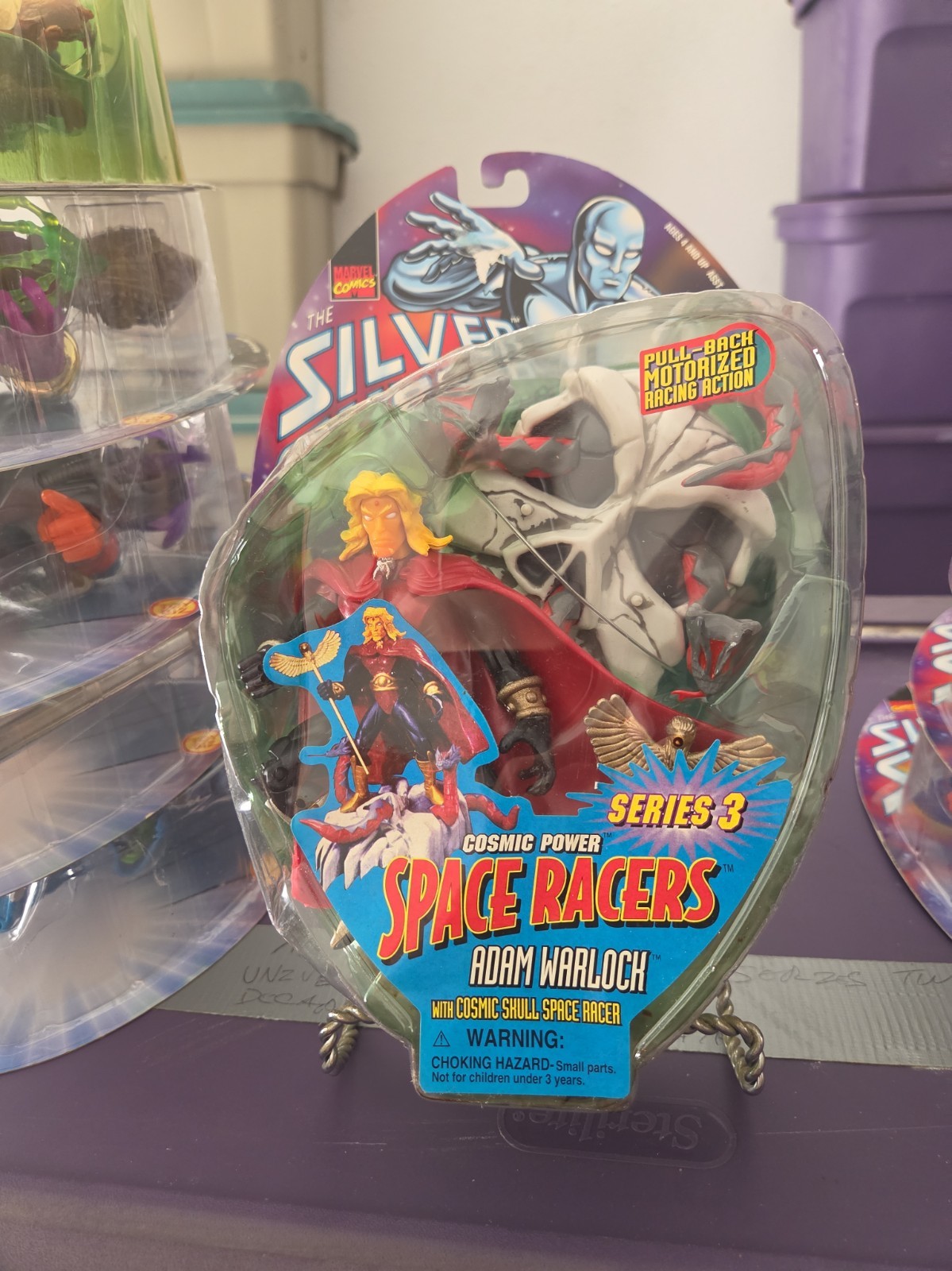 Silver Surfer Series 3 Cosmic Powers Space Racers Adam Warlock Marvel NEW