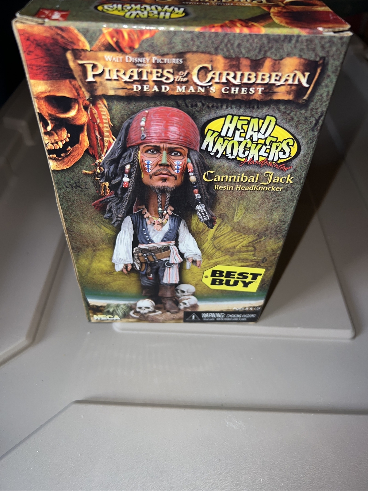 JACK SPARROW Johnny Depp Figure Head Knocker Pirati dei Caraibi - NUOVO 🔥