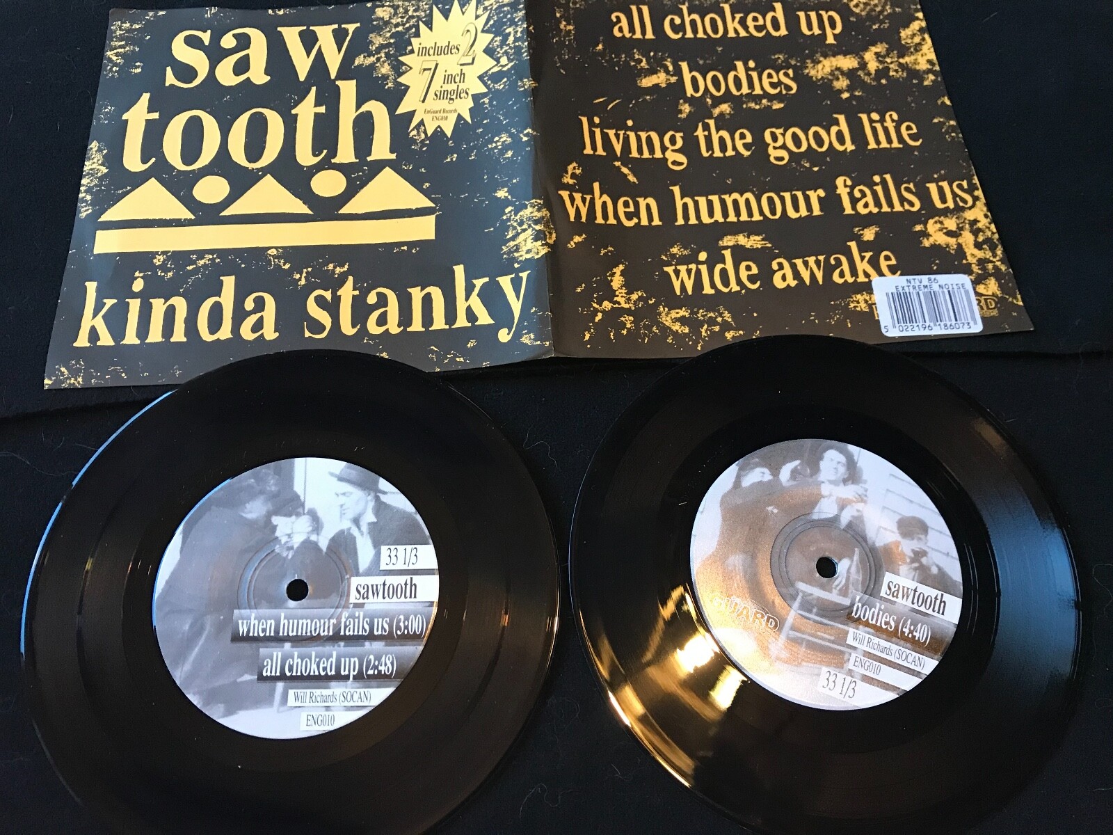 Saw Tooth Kinda Stanky 7" DblVinyl ENG010  Livin The Good Life/Bodies/Wide Awake