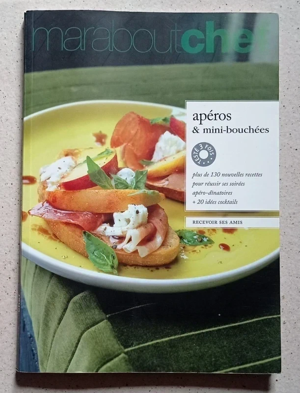 Livre de cuisine Maraboutchef " Apéros et mini-bouchées "