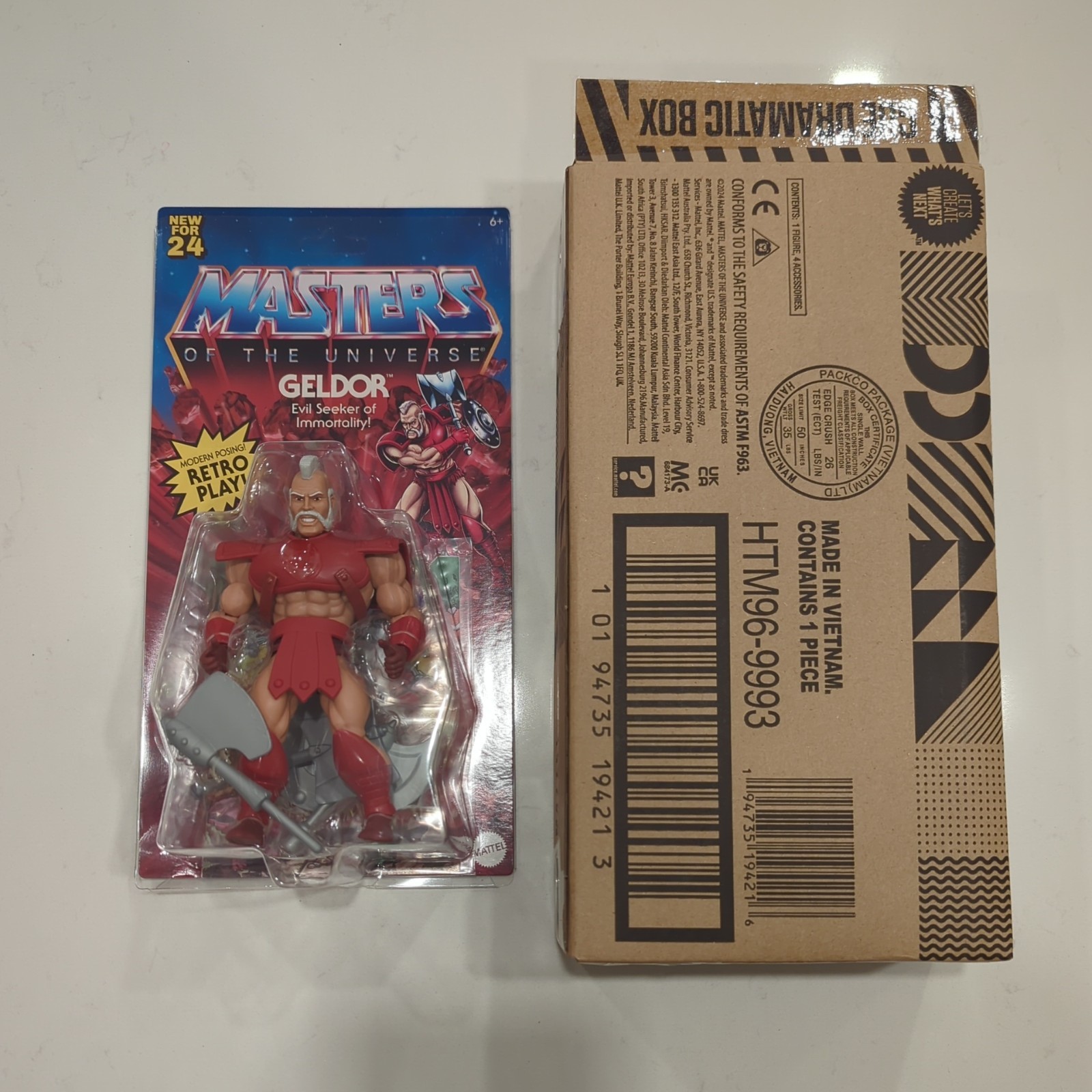 Masters of the Universe Origins GELDOR Action Figure 2024 MOTU MIMB